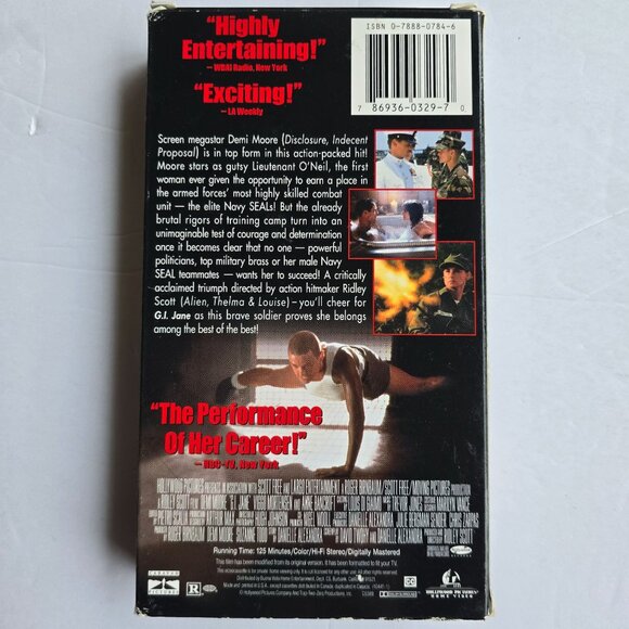 G.I. Jane VHS Demi Moore Action Drama Movie 1997 Ridley Scott Film - Picture 11 of 16